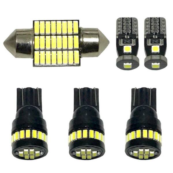 LA600/610S タント 超豪華版 ルームランプ ナンバー灯 車内灯 読書灯 T10 LED ウェッジ球 汎用バルブ ホワイト ダイハツ