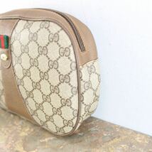 OLD GUCCI SHERRY LINE GG PATTERNED CLUTCH BAG MADE IN ITALY/オールドグッチシェリーラインGG柄クラッチバッグ_画像2