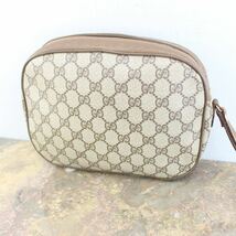 OLD GUCCI SHERRY LINE GG PATTERNED CLUTCH BAG MADE IN ITALY/オールドグッチシェリーラインGG柄クラッチバッグ_画像3