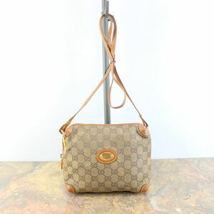 OLD GUCCI GG PATTERNED LOGO SHOULDER BAG MADE IN ITALY/オールドグッチGG柄ロゴショルダーバッグ