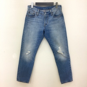 LEVIS 501CT ジーンズ デニム パンツ ジーパン ストレート ダメージ加工 古着 レディース W25 L32 リーバイス ボトムス N17117●