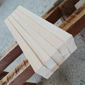 角材-537【57×3.5×3cm】 国産ひのき　角材　15本セット 工作 枠組み 一枚板 桧 檜 DIY