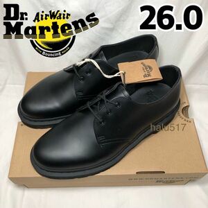 [ new goods ]Dr.Martens 1461 3EYE 3 hole Gibson 14345001 business shoes Dr. Martens mono MONO black black UK7 26.0 26.5
