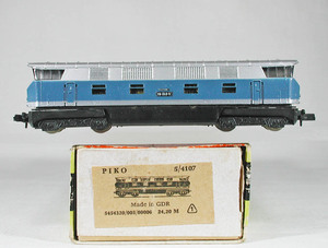 PIKO #5/4107 DDR( old East Germany National Railways ) BR118.059 type diesel locomotive .. glass specification ( blue | silver ) < that 2>