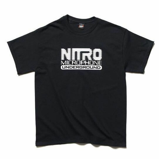 新品 タグ付 送料無料RAPTEES x NITRO MICROPHONE UNDERGROUND LOGO TEE BLACK XLサイズ ラップティーズ ニトロNITRAID NITROW TシャツNIKE