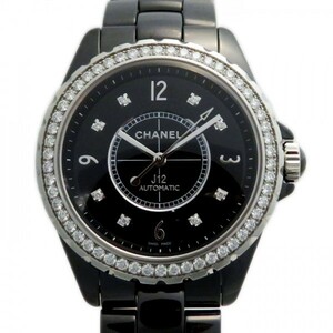 Chanel Chanel J12 38 мм Bezel Diamond H3109 Black Dial New Watch Men