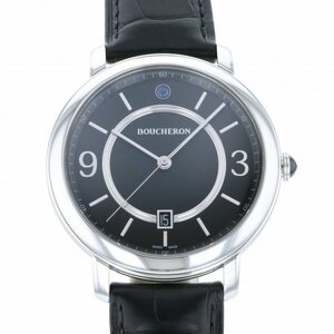  Boucheron BOUCHERON epi .-ruWA021204 black face new goods wristwatch men's 