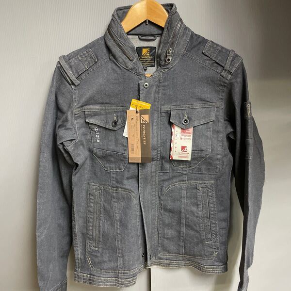 7250 ブルゾン ストレッチ デニム メンズ レディース IZ FRONTIER size M color steel Gray