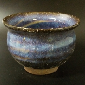  ream 60) Hagi . mountain root Kiyoshi . blue Hagi small bowl unused new goods including in a package welcome 