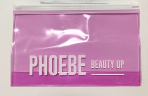 PHOEBEfi- Be clear vinyl Flat pouch pink sliding type waterproof case case make-up eyelashes beauty care liquid inserting eyelashes Sera m