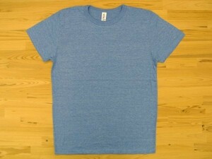 TRUSS TCR-112 トライブレンド Tシャツ 4.4oz Lサイズ 1枚 22ヘザーブルー 無地 業者様歓迎 クロネコゆうパケット350円発送可 杢ブルー