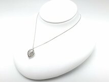 TASAKI 田崎 タサキ 750 K18 18金ホワイトゴールド ダイヤモンド D0.33ct ネックレス チャーム アクセサリー_画像3