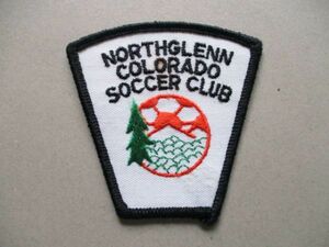 80s NORTHGLENN COLORADO SOCCER CLUBサッカー刺繍ワッペン/コロラドUSAアメリカVintageビンテージ パッチFOOTBALLアップリケpatches V183