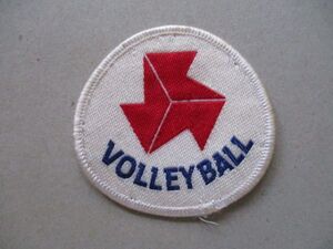 80s 日本バレーボール協会 VOLLEYBALLワッペン/VBAロゴLOGOアップリケJapan Volleyball Association刺繍patchesスポーツ旧ロゴ V184