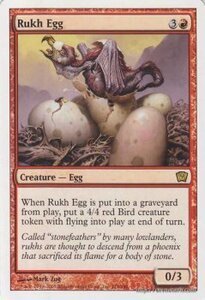 マジック：ザ・ギャザリング ルフ鳥の卵/Rukh Egg レア ※英語版 / 基本セット第９版 / シングルカード 9ED-EN214-R