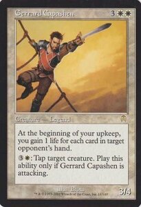 MTG ジェラード・キャパシェン レア マジック:ザ・ギャザリング アポカリプス APC-EN011 同梱可 ※英語版