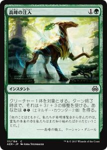 マジック：ザ・ギャザリング MTG 高峰の注入 コモン / 霊気紛争 日本語版 カラデシュブロック