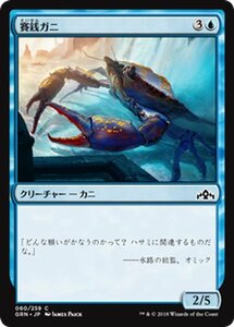 MTG マジック：ザ・ギャザリング 賽銭ガニ コモン ラヴニカのギルド GRN-060 日本語版 クリーチャー 青