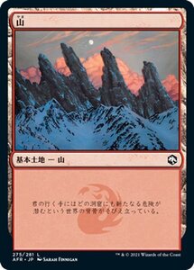 MTG マジック：ザ・ギャザリング 山 基本土地 フォーゴトン・レルム探訪 AFR-275 D&D ダンジョン&ドラゴンズ 日本語 基本土地 土地