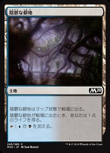 MTG マジック：ザ・ギャザリング 陰鬱な僻地 コモン 基本セット2020 M20-245 日本語版 土地 土地