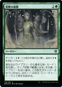 MTG マジック：ザ・ギャザリング 荒野の偵察 フォイル/セットブースター開封 団結のドミナリア DMU-176 日本語版 緑