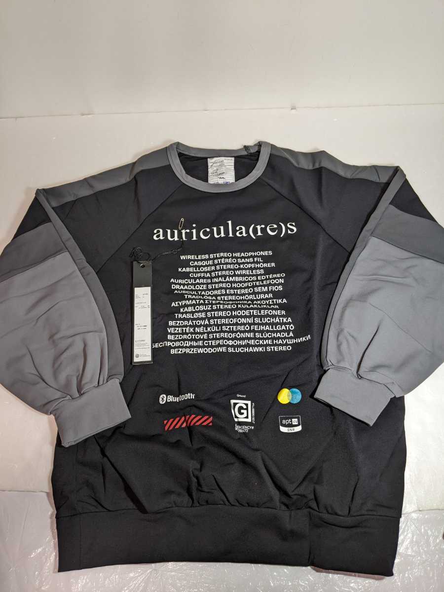 即納在庫有 未使用 SHAREEF BORDER SLEEVE PULL-OVER ブラウン メンズ