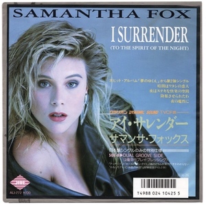 EP SAMANTHA FOX サマンサ・フォックス I SURRENDER / DUAL GROOVE SIDE ALI-772