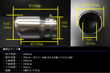 CX-30 ユーロ マフラーカッター 100mm シルバー 耐熱ブラック塗装 2本 鏡面 高純度 SUS304ステンレス MAZDA_画像3