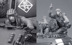 タンクモデル T-35223 1/35 ソビエト軍戦車兵（ドナウ作戦、プラハ1968年）（2体/1セット）