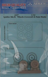 アイリス 2237 1/32 Spitfire Mk.IX wheels (covered) & paint masks（TAMIYA用）