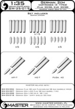 マスターモデル GM-35-019 1/35 ドイツ軍 Flak 30/38対空砲およびKwK 30/38戦車砲用の2cm弾薬(20x138・・・_画像4