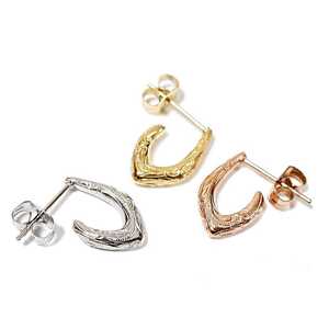  Hawaiian jewelry earrings one-side ear for scroll surgical stainless steel metal allergy correspondence Insta 