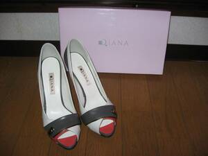 * beautiful goods! Diana. . design open tu pumps white ×. ash 22.5cm*