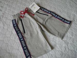 1[ new goods ]110cm*X-girl STAGES* Logo line entering sweat pants pants gray Y4900+ tax 