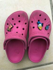  розовый Crocs 10 11 USED б/у 