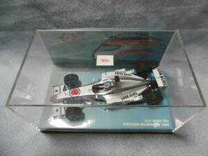 未展示！MINICHAMPS 1/43 BAR HONDA 002 BARCELONA DECEMBER 18 2000