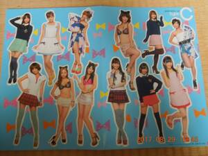 AKB48 オリジナルカスタマイズシール TYPE-C 「AKB48 オフィシャルカレンダーBOX 2012」 オフィシャルショップ初回限定特典