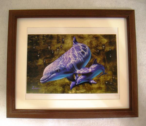 C. Lassen King of the Sea 胶版复制品, 带木制框架 - 立即购买, 艺术品, 绘画, 其他的