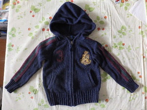  dressing up * Ralph Lauren knitted Parker 90 size rank navy blue 