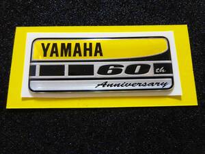 YAMAHA ヤマハ 60周年 60th Anniversary レジンステッカー エンブレム YZF R1 R6 R3 R25