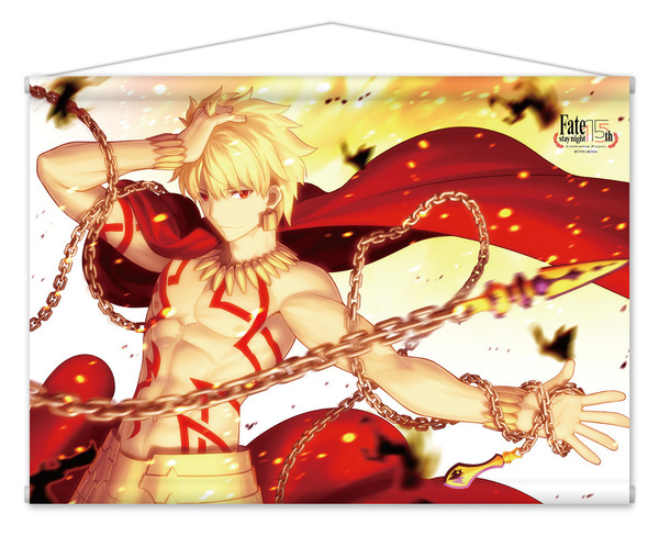 【送料込ゆうパック】TYPE-MOON展 fate 15th B2 タペストリー ギルガメッシュ Fate/stay night FGO Fate展