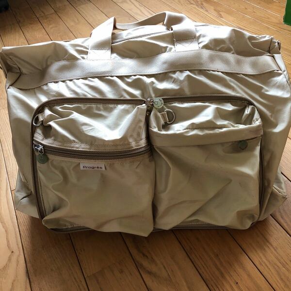 progres ナイロンショルダーバッグ 旅行バッグ 折り畳み 収納バッグ 軽量