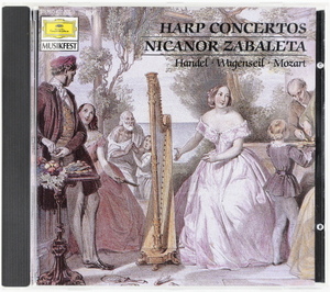 ヘンデル＆ヴァーゲンザイル:ハープ協奏曲　モーツァルト:フルートとハープのための協奏曲　シュポーア:ハープ変奏曲　サバレタ/ツェラー