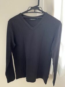 Dkny Dekeen Wai Black Long Dreceve Cut Sew