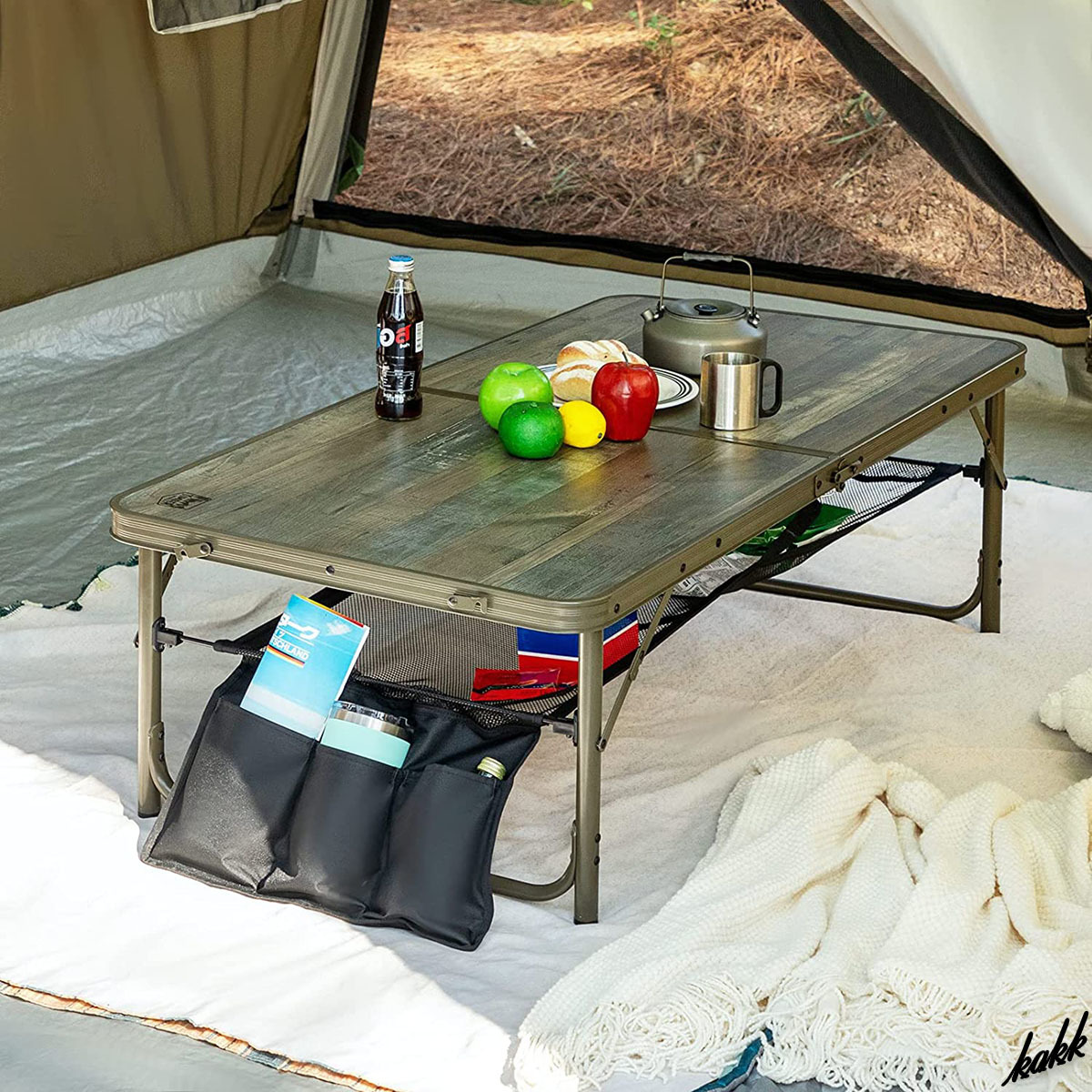 キャンプや登山・BBQに大活躍 アウトドアテーブル&ヘッドライト2点