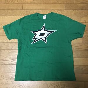 NHL DALLAS STARS MEN*S SHORT SLEEVE T-SHIRTS size-XL( dress length 72 width of a garment 58) used ( beautiful goods ) free shipping NCNR