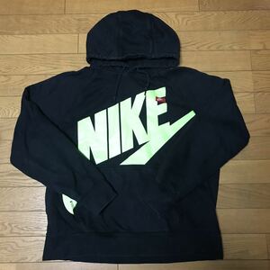 NIKE SPORTSWEAR AW77 BIG LOGO HOODIE size-L(着丈65身幅64) 中古(美品) NCNR