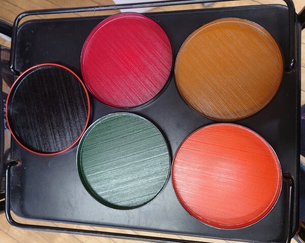 円形菓子器 銘々皿