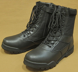 KA7023 side Zip Tacty karu boots black 6§lovev§ss§24.0