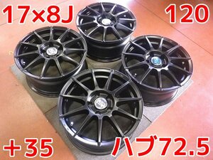 O.Z　ＭＳＷ　85♪新品・展示品♪17×8Ｊ・PCD120・5H・＋35・ハブ72.5♪ホイールのみ4本♪BMW３シリーズ・Ｆ３０・Ｆ３４♪R409W43